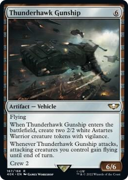 0167 Thunderhawk Gunship (Surge Foil) R Universes Beyond: Warhammer 40,000