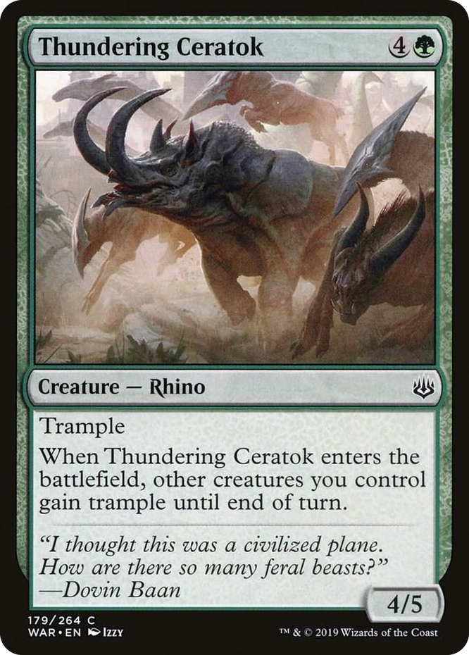 0179 Thundering Ceratok C War of the Spark