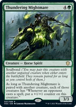 0037 Thundering Mightmare R Commander: Innistrad: Crimson Vow