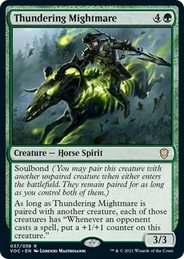 0037 Thundering Mightmare R Commander: Innistrad: Crimson Vow