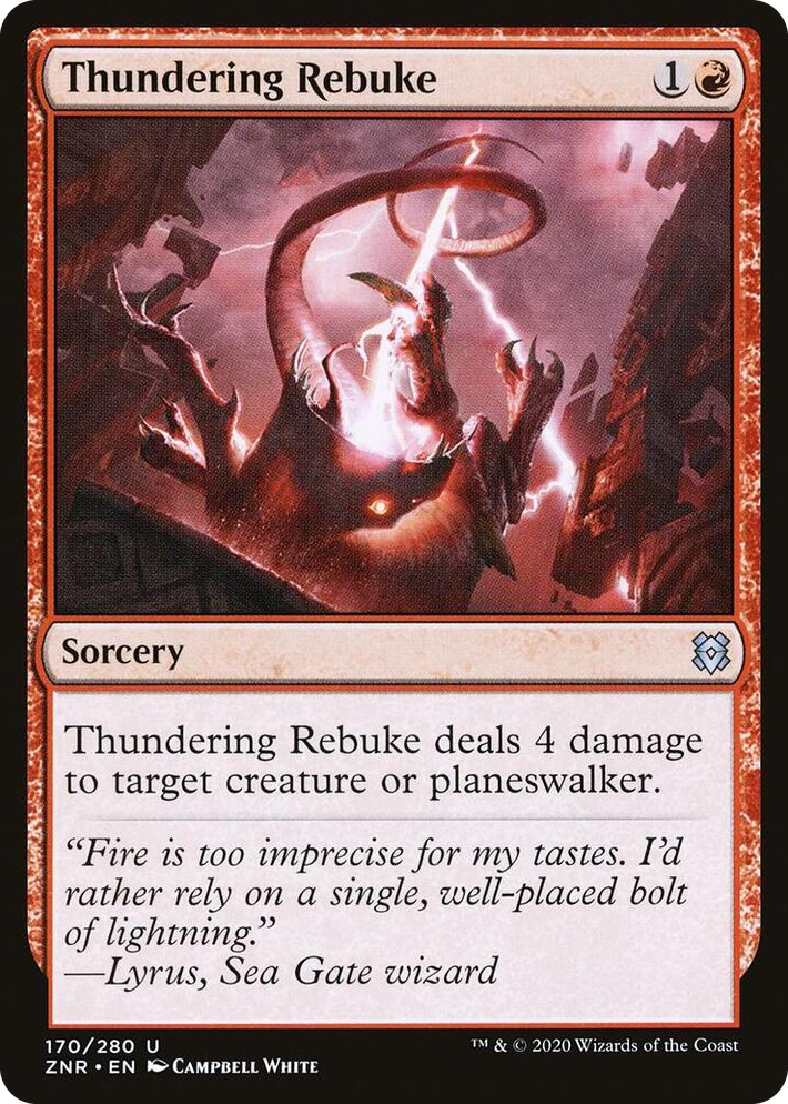 0170 Thundering Rebuke U Zendikar Rising