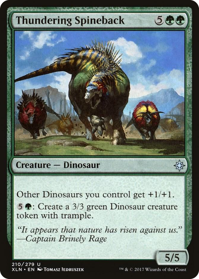 0210 Thundering Spineback U Ixalan