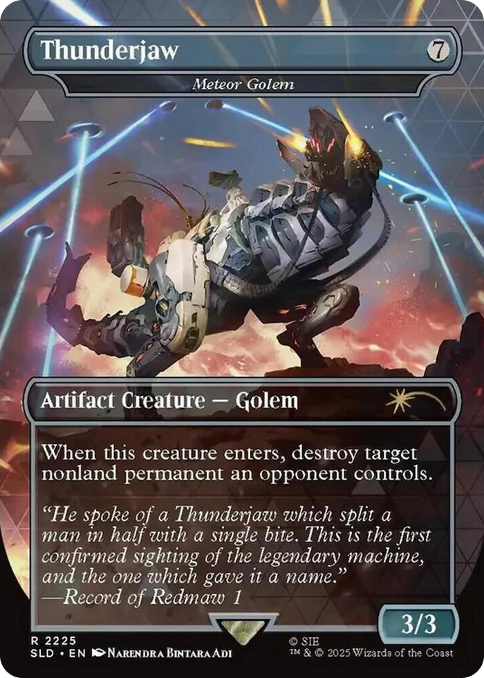 Thunderjaw - Meteor Golem #2225 R - Secret Lair Drop Series Pokemon card