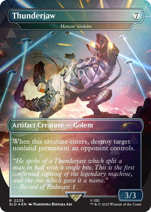 2225 Thunderjaw - Meteor Golem (Rainbow Foil) R Secret Lair Drop Series