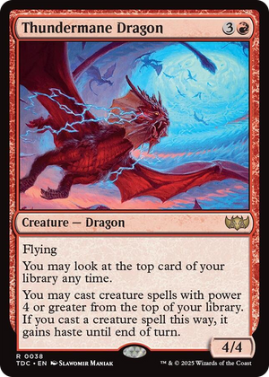 0038 Thundermane Dragon R Commander: Tarkir: Dragonstorm