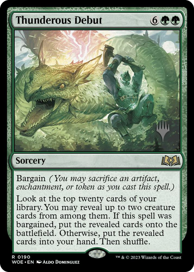 0190 Thunderous Debut R Promo Pack: Wilds of Eldraine