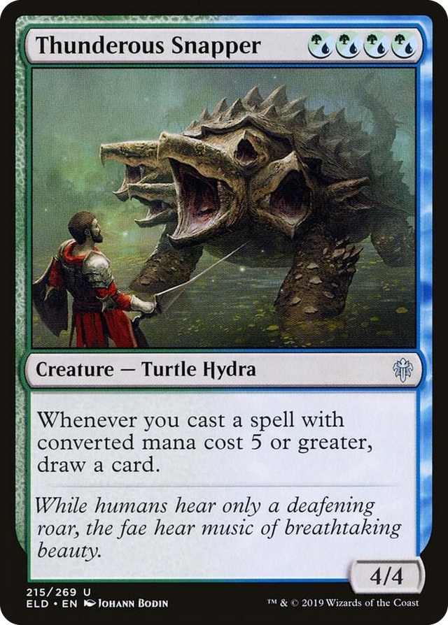 0215 Thunderous Snapper U Throne of Eldraine
