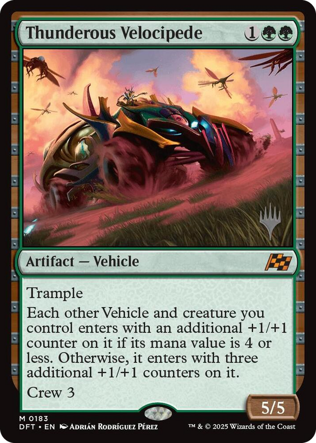 0183 Thunderous Velocipede M Promo Pack: Aetherdrift