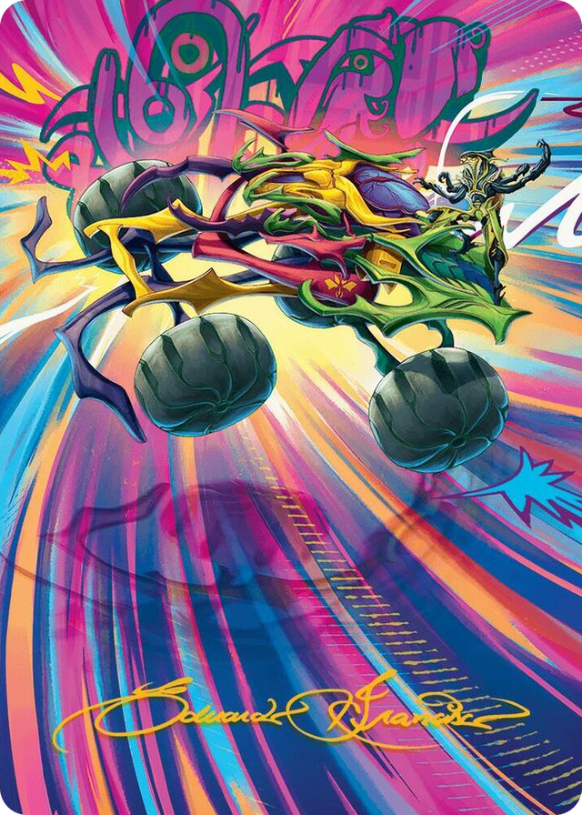 0043 Thunderous Velocipede Art Card (Gold-Stamped Signature) S Art Series: Aetherdrift