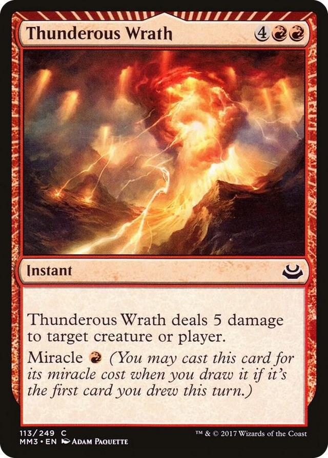 0113 Thunderous Wrath C Modern Masters 2017