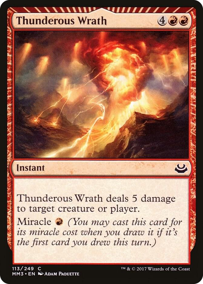Thunderous Wrath #113 C - Modern Masters 2017 Pokemon card