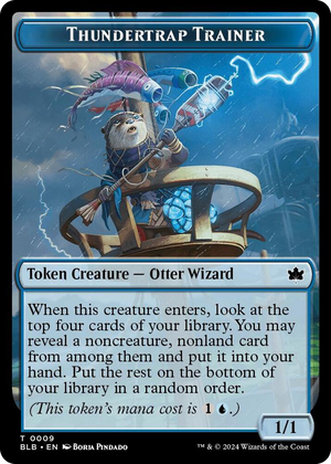 0009 Thundertrap Trainer Token T Bloomburrow