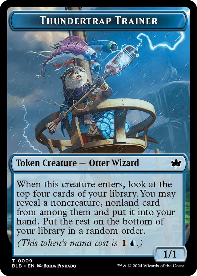 0009 Thundertrap Trainer Token T Bloomburrow
