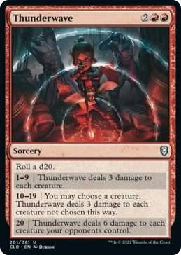 Thunderwave #201 U - Commander Legends: Battle for Baldur's Gate Pokemon card