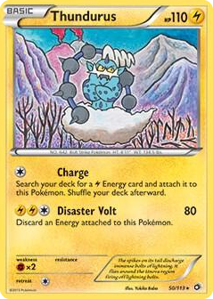 0050 Thundurus - 50/113 (BW Legendary Treasures) Rare Deck Exclusives