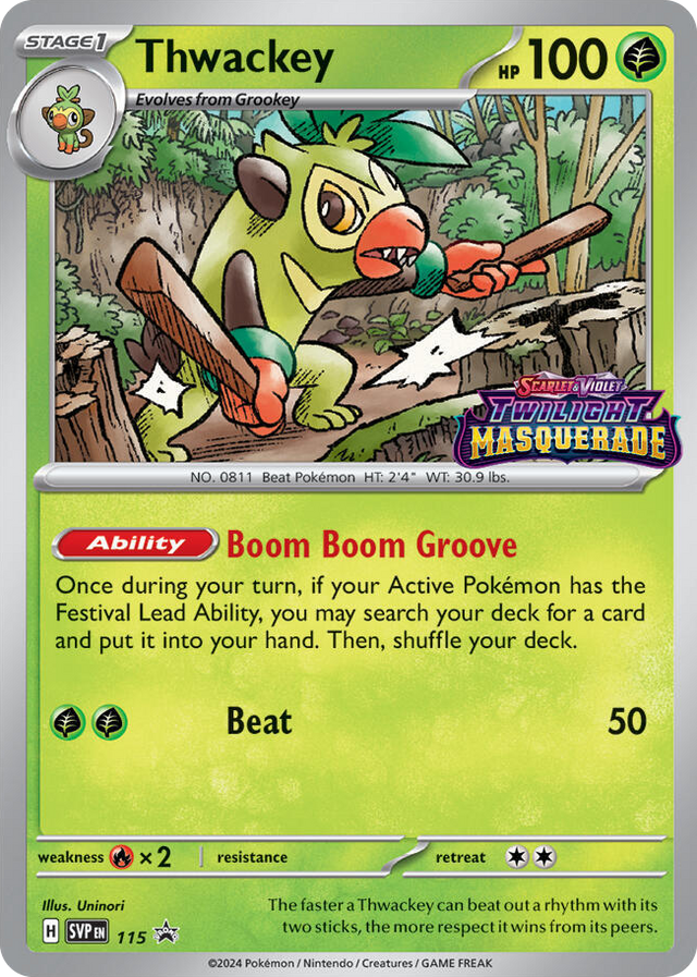 0115 Thwackey - 115 Promo Scarlet & Violet Promo Cards