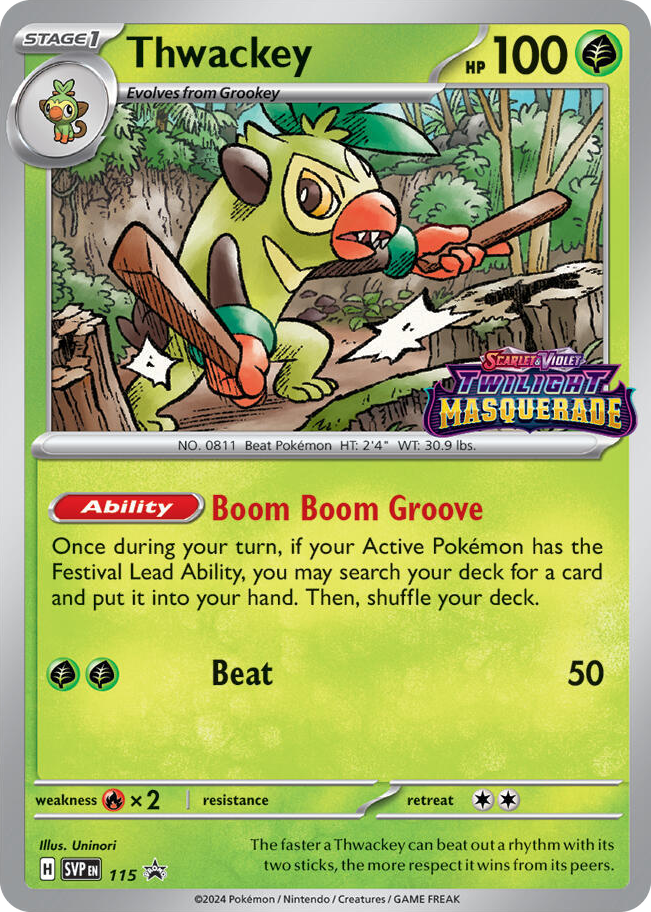 0115 Thwackey - 115 Promo Scarlet & Violet Promo Cards
