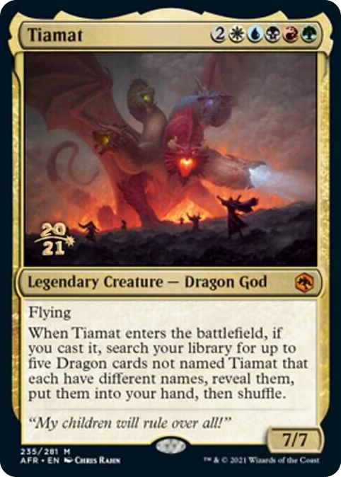 Tiamat #235 M - Prerelease Cards Pokemon card