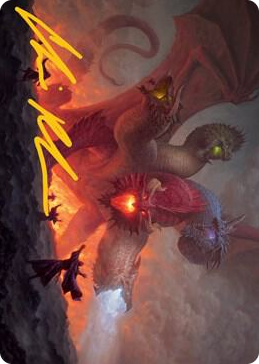 0026 Tiamat Art Card (Gold-Stamped Signature) S Art Series: Adventures in the Forgotten Realms