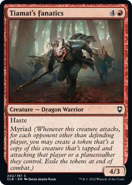 0202 Tiamat's Fanatics C Commander Legends: Battle for Baldur's Gate