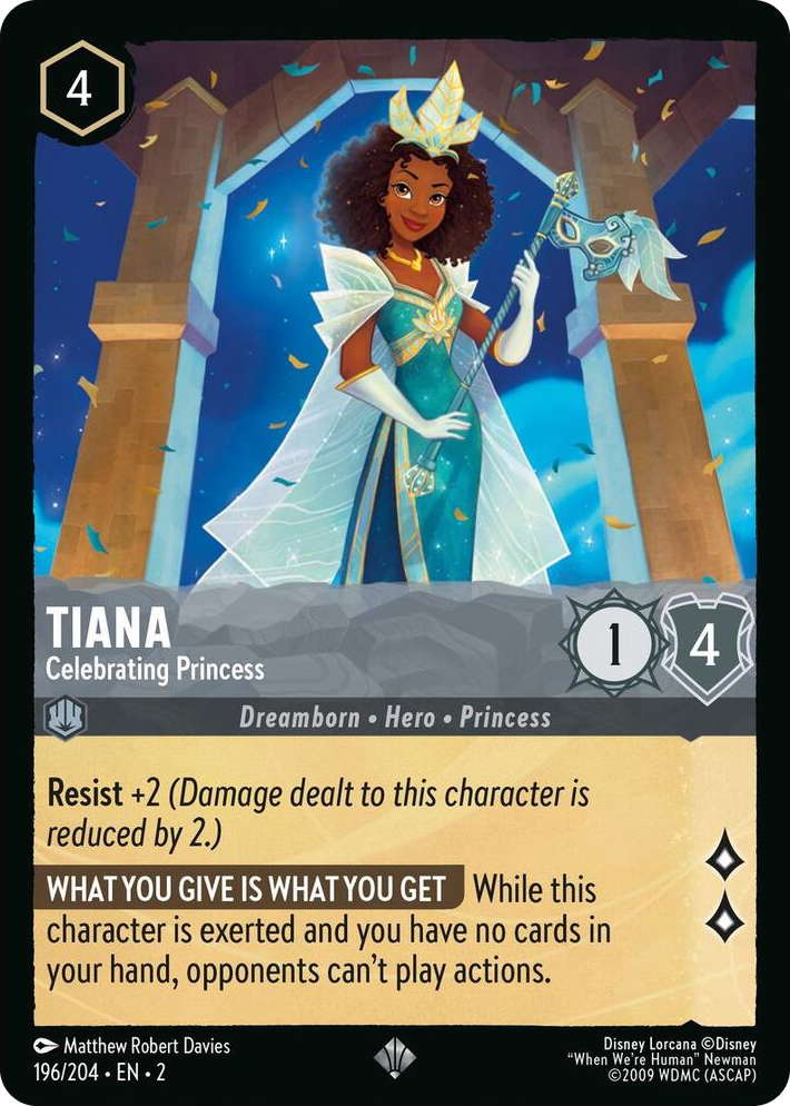 0196 Tiana - Celebrating Princess Super Rare Rise of the Floodborn