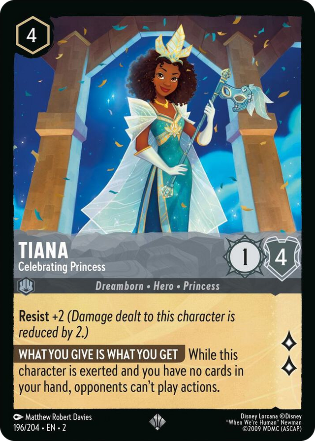 0196 Tiana - Celebrating Princess Super Rare Rise of the Floodborn