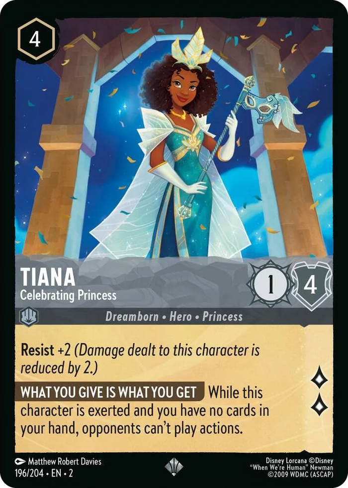 0196 Tiana - Celebrating Princess Super Rare Rise of the Floodborn