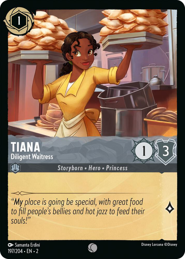 0197 Tiana - Diligent Waitress Common Rise of the Floodborn
