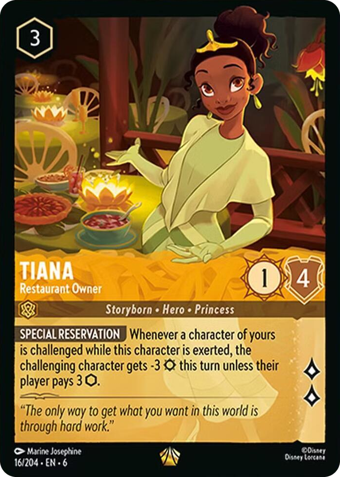 0016 Tiana - Restaurant Owner Legendary Azurite Sea