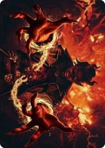 0038 Tibalt's Trickery Art Card S Art Series: Kaldheim