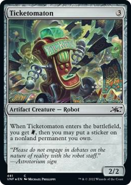 0481 Ticketomaton (Galaxy Foil) C Unfinity