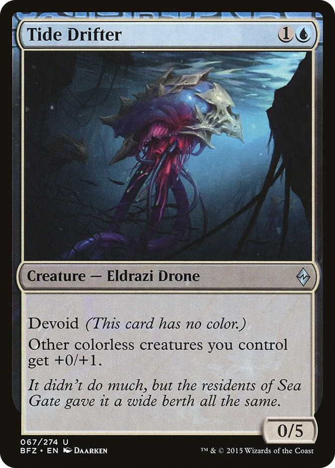 Tide Drifter #67 U - Battle for Zendikar Pokemon card