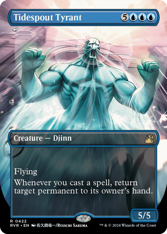 Tidespout Tyrant (Anime Borderless) #422 R - Ravnica Remastered Pokemon card