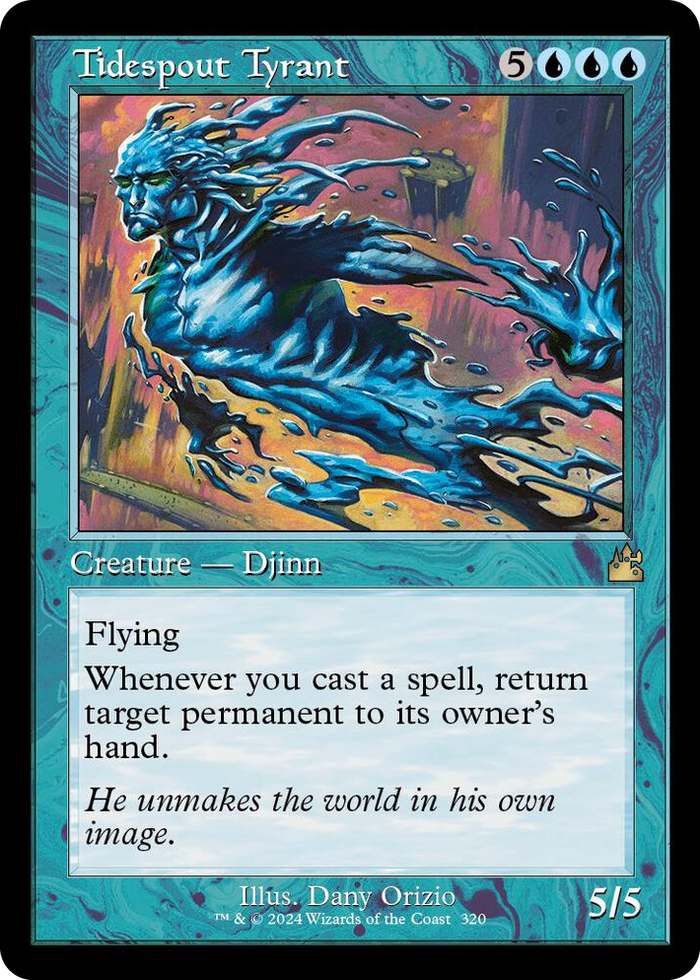 Tidespout Tyrant (Retro Frame) #320 R - Ravnica Remastered Pokemon card