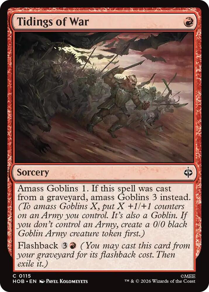 Tidings of War #115 C - The Hobbit Pokemon card