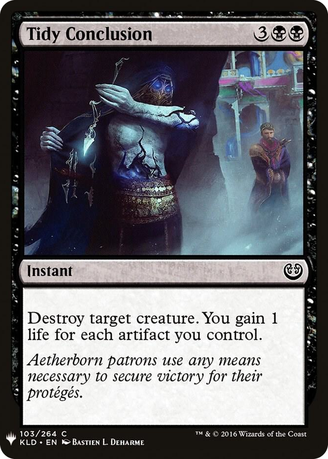 0103 Tidy Conclusion C The List Reprints