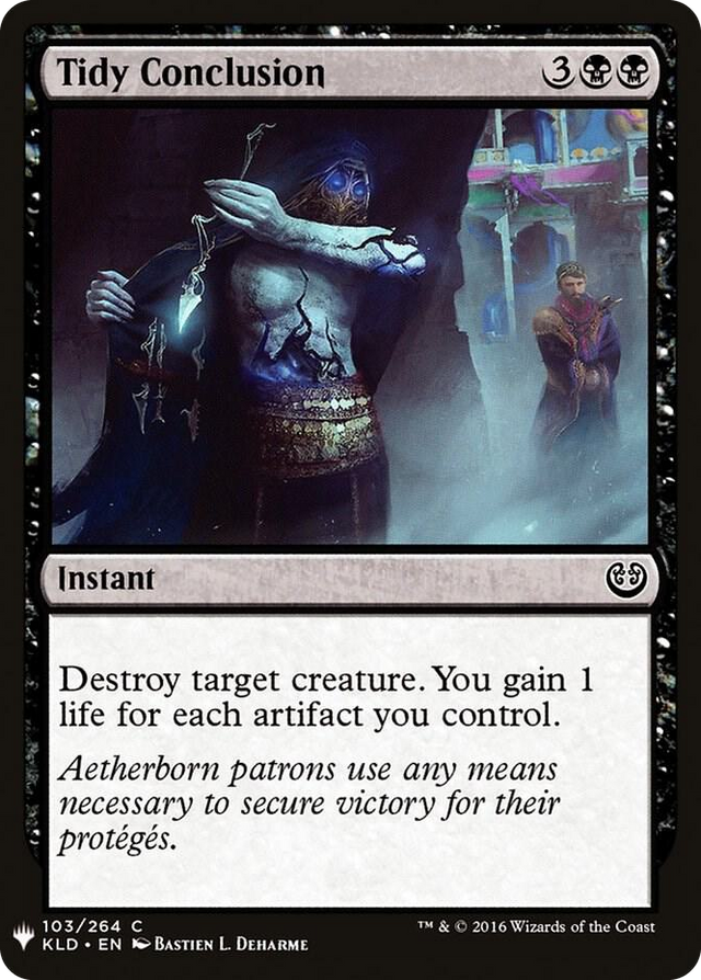 0103 Tidy Conclusion C The List Reprints