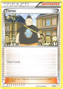 0020 Tierno (20 - Pikachu Libre Deck) Common XY Trainer Kit: Pikachu Libre & Suicune
