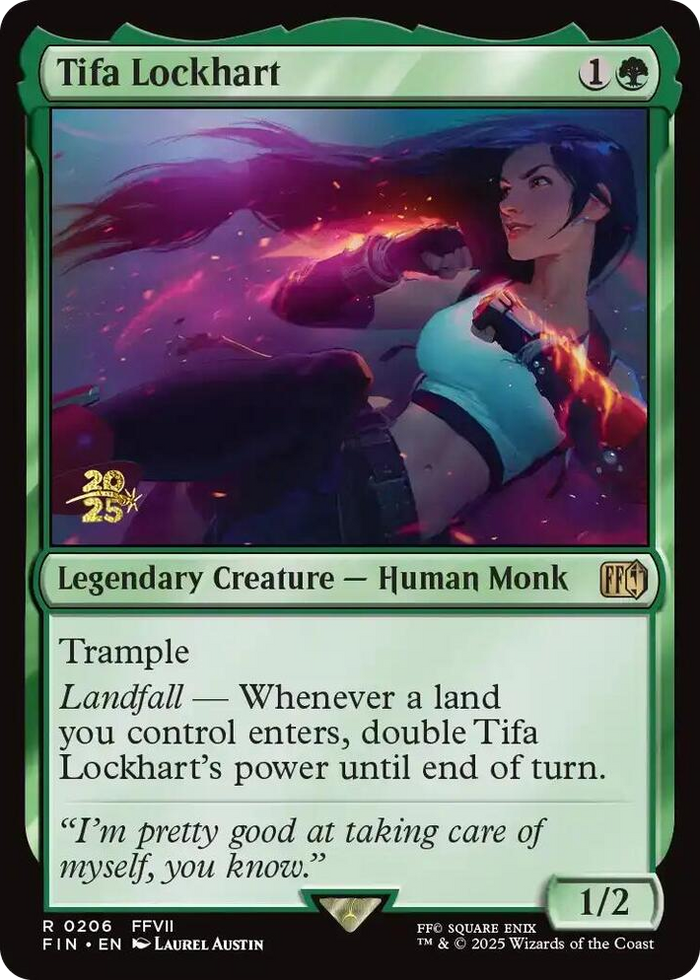 Tifa Lockhart #206 R - Prerelease Cards Pokemon card