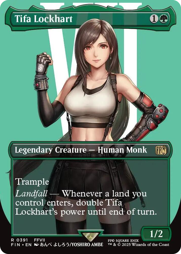 0391 Tifa Lockhart (Borderless) R FINAL FANTASY