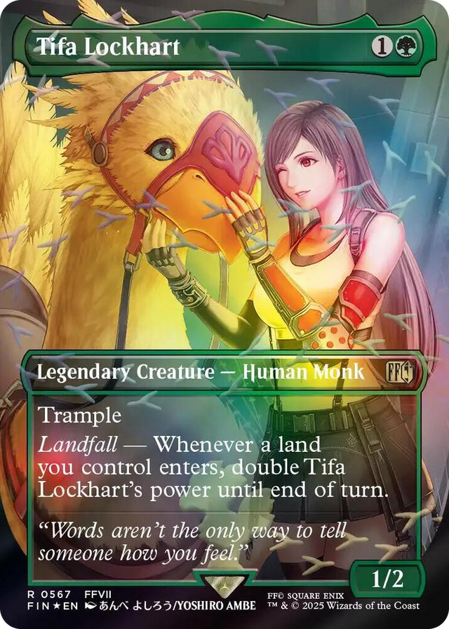 0567 Tifa Lockhart (Borderless) (Chocobo Track Foil) R FINAL FANTASY