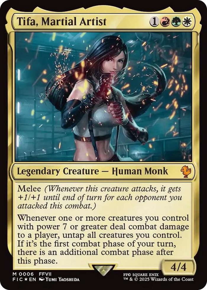 Tifa, Martial Artist #6 M - Commander: FINAL FANTASY Pokemon card