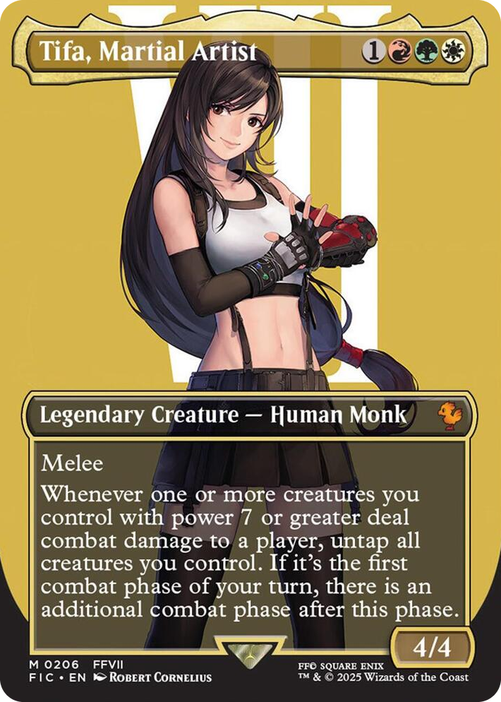 0206 Tifa, Martial Artist (Borderless) M Commander: FINAL FANTASY