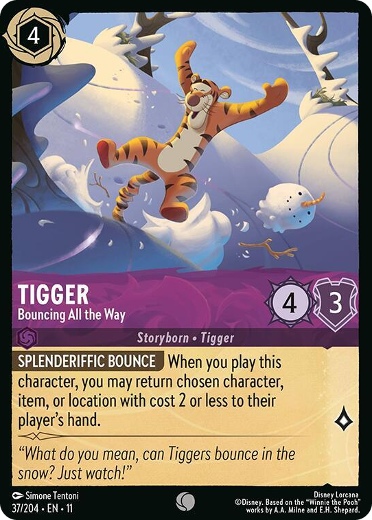 0037 Tigger - Bouncing All the Way Common Winterspell