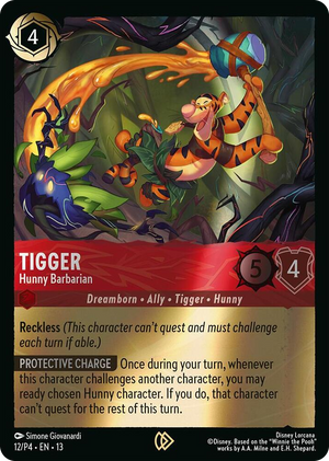 0012 Tigger - Hunny Barbarian Promo Disney Lorcana Promo Cards