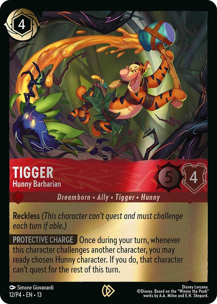 Tigger - Hunny Barbarian #12 Promo - Disney Lorcana Promo Cards Pokemon card