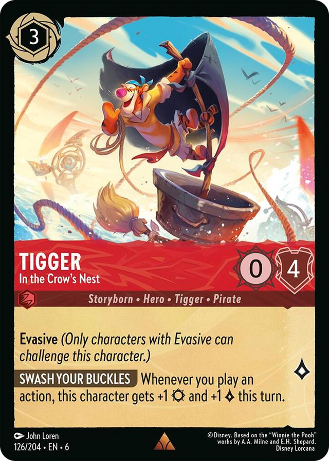0126 Tigger - In the Crow's Nest Rare Azurite Sea
