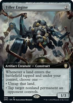0096 Tiller Engine (Extended Art) R Commander: Dominaria United
