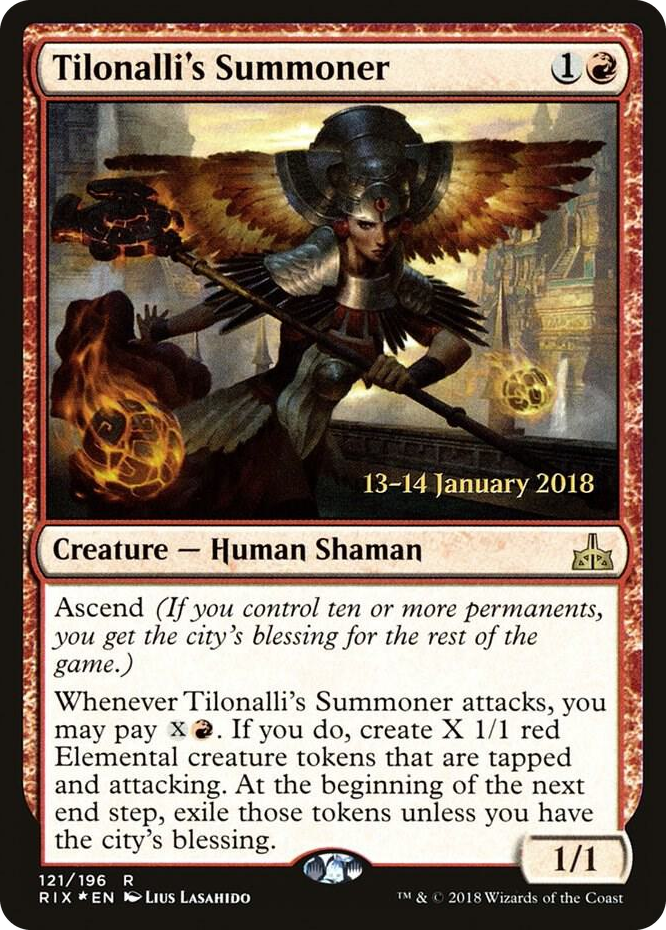 0121 Tilonalli's Summoner R Prerelease Cards