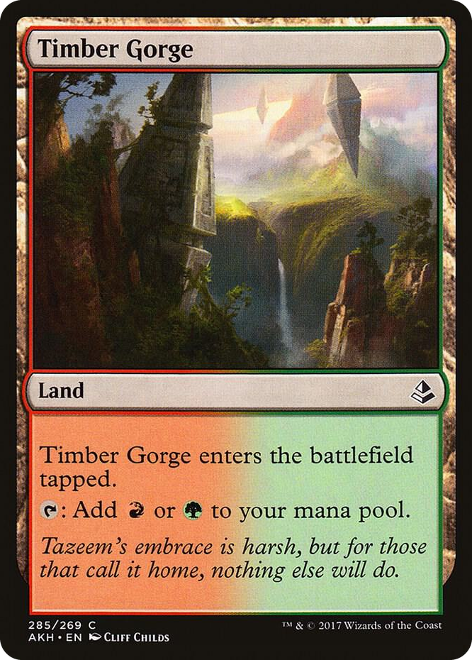 Timber Gorge #285 C - Amonkhet Pokemon card